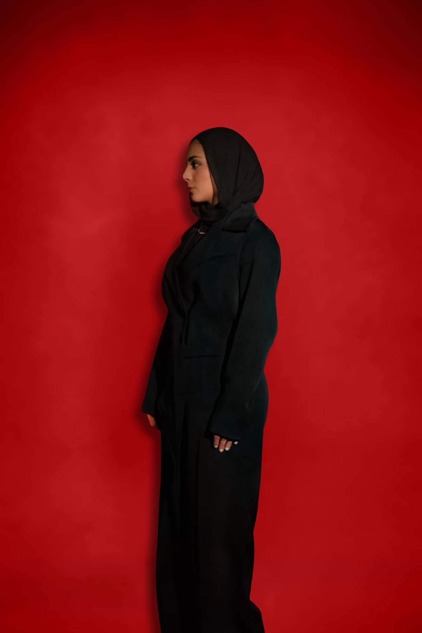 Asymmetrical blazer set