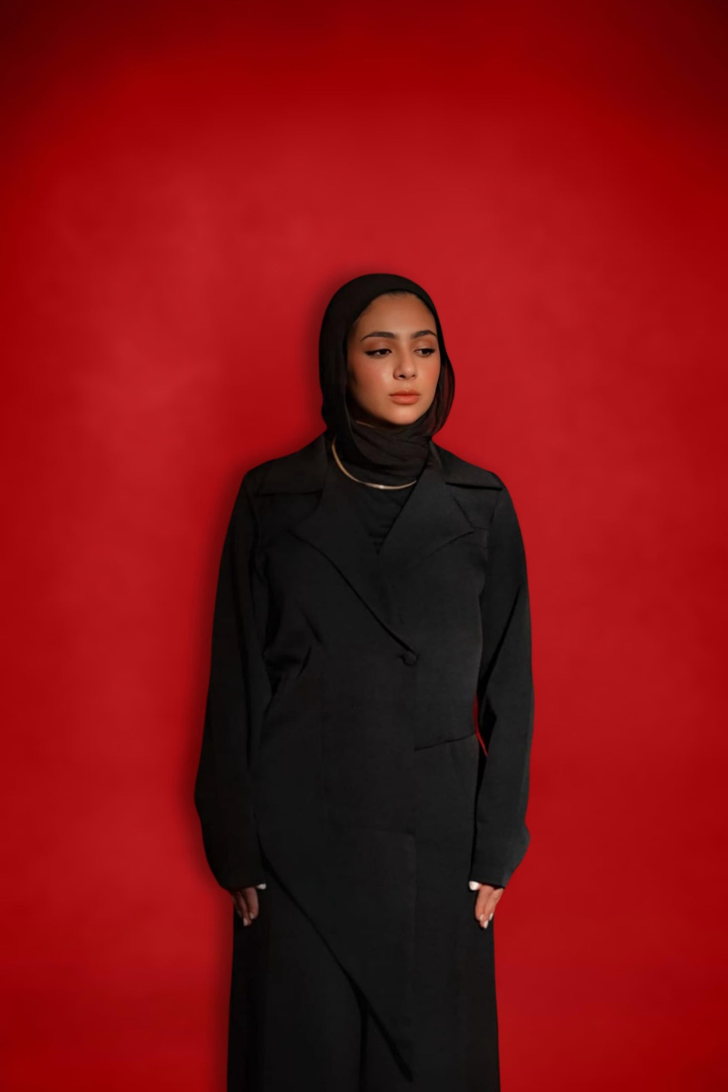 Asymmetrical blazer set